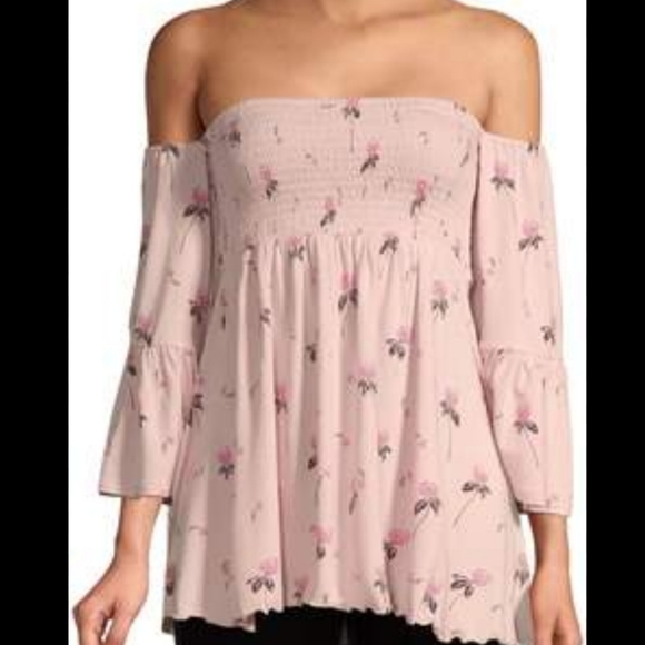 NEW! Free People Lana Off the Shoulder Tunic - Picture 3 of 9